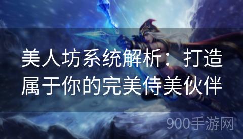 美人坊系统解析：打造属于你的完美侍美伙伴